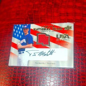 2008 Tim Melville Autograph and Jersey Card